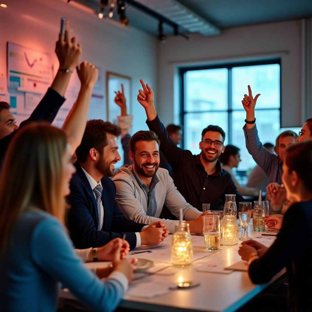 Celebrazione dei risultati del team LinguaMondo